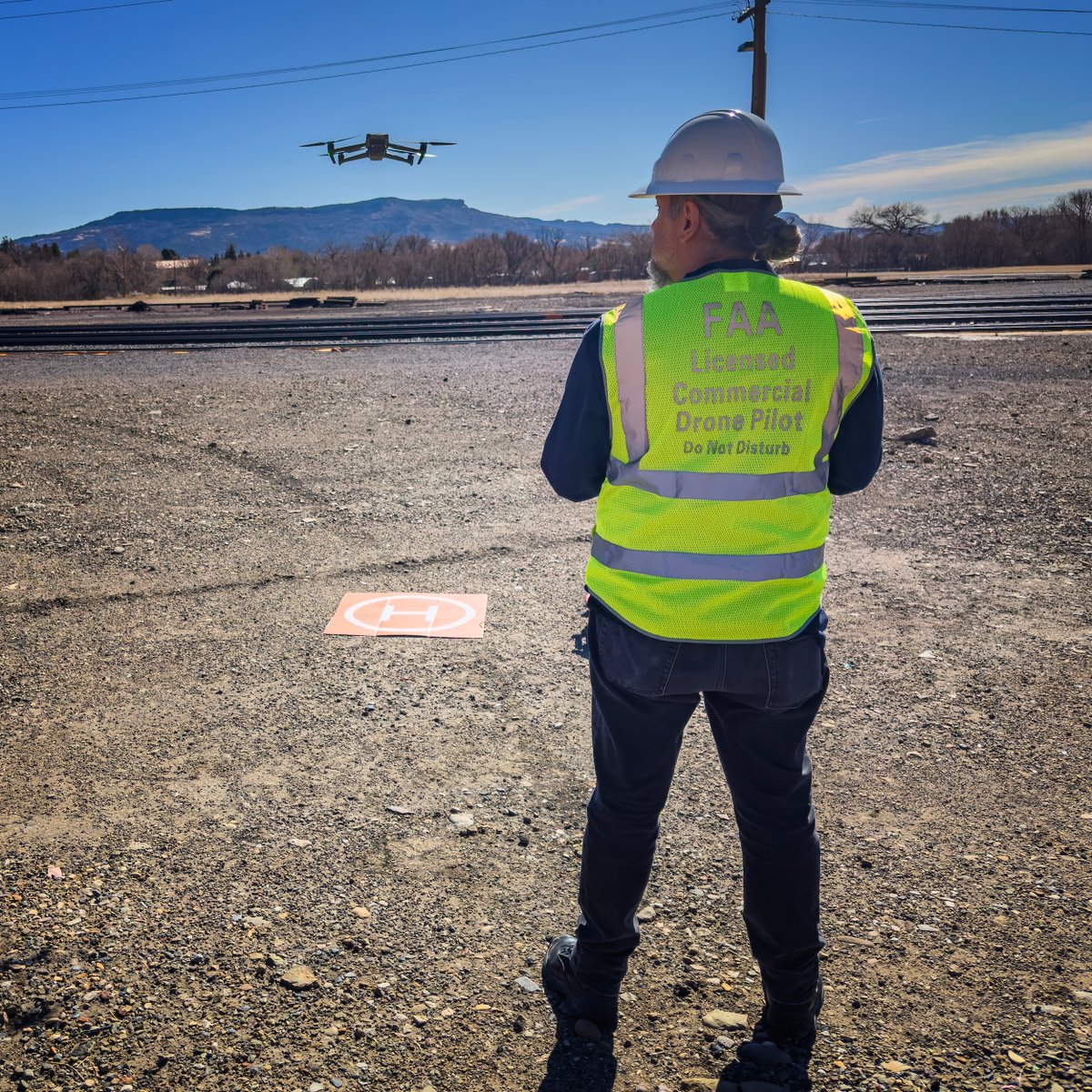 genshi's tweet photo. So, on my Birthday a couple of weeks ago, I passed the FAA Exam, and today was my first official  "on the job" as an FAA Licensed Commercial Drone Pilot!
#FAAcertified #DronePilot #LandOfEnchantment https://t.co/ZyQGOhpcug