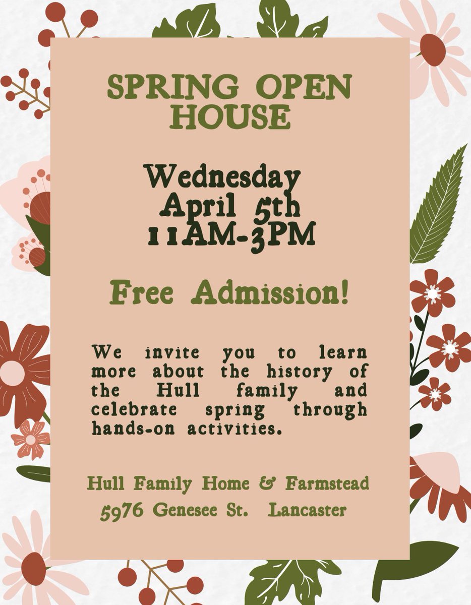 Come visit us for our first open house of the season! #wny #Lancasterny