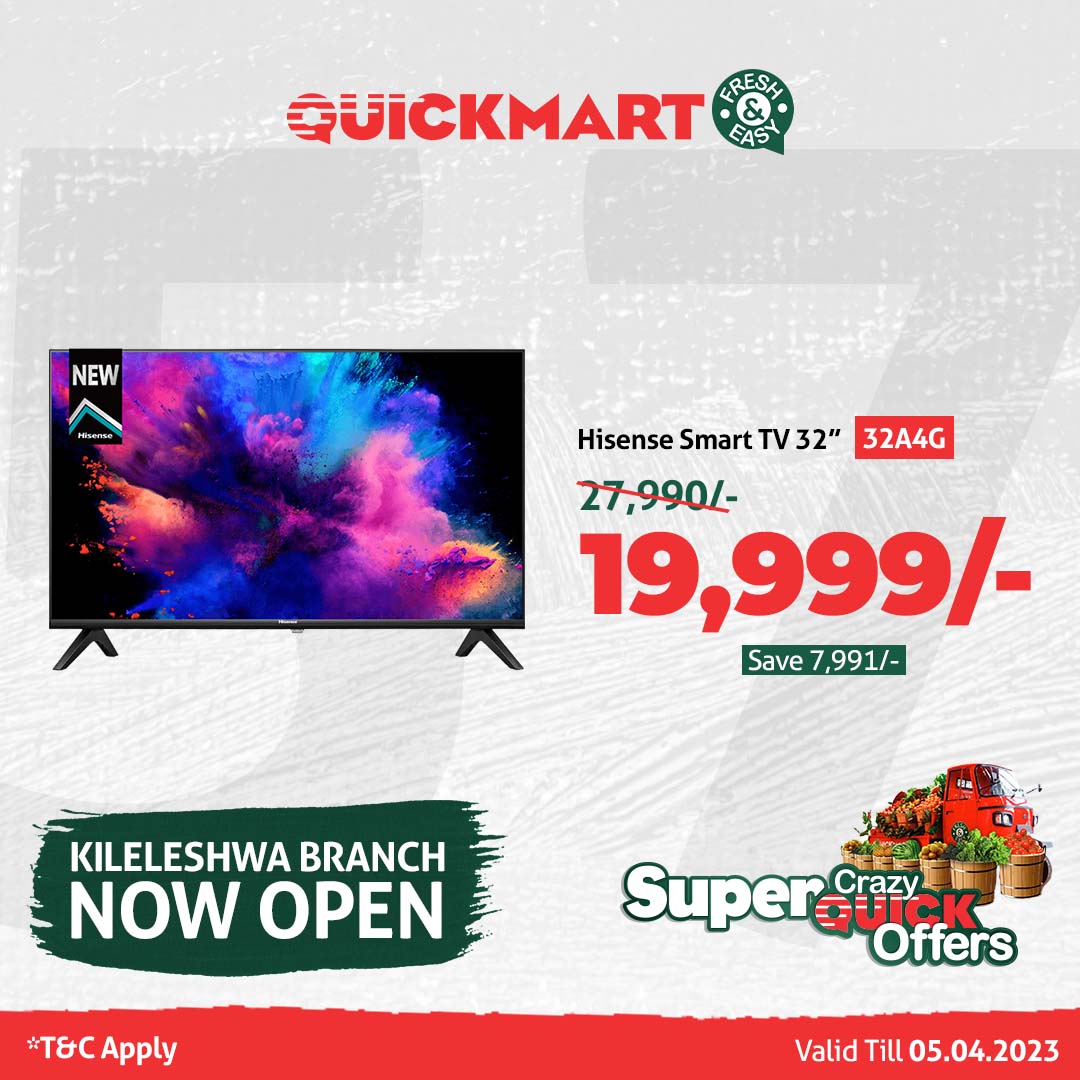 QuickmartKenya's tweet photo. You may not keep up with the latest technology, but with these deals on our electronics can at least help you look the part from Kileleshwa branch. We've got you covered.
Offers exclusive to Quickmart Kileleshwa, Thome and Kiambu Rd.
#TukoKile
#Quickmart57
#QuickmartKileleshwa https://t.co/5IJepBS0l2