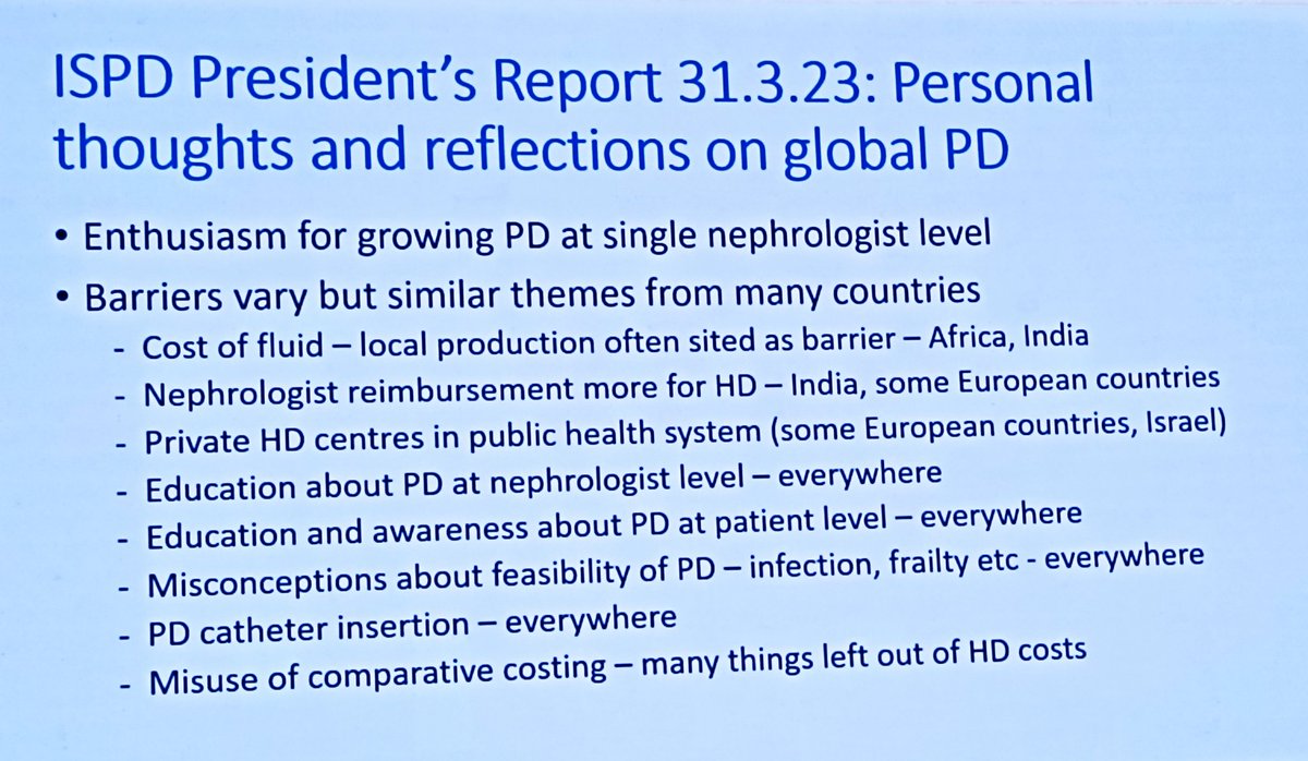 ISPD1's tweet image. Our president @EdwinaBrown_PD at the last session of #ISNWCN presenting the advantages of Home Hemodialysis and #PeritonealDialysis, and how the International Home Dialysis Consortium (IHDC) will have a positive impact for patient well-being on many levels.