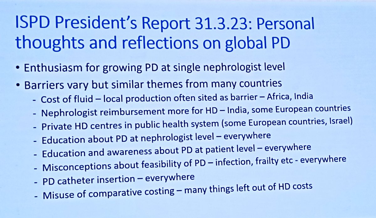 Our president @EdwinaBrown_PD at the last session of #ISNWCN presenting the advantages of Home Hemodialysis and #PeritonealDialysis, and how the International Home Dialysis Consortium (IHDC) will have a positive impact for patient well-being on many levels.