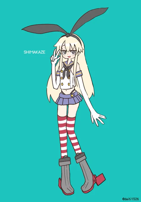 デフォルメ島風ちゃん達 