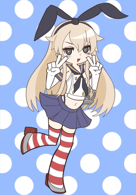 デフォルメ島風ちゃん達 
