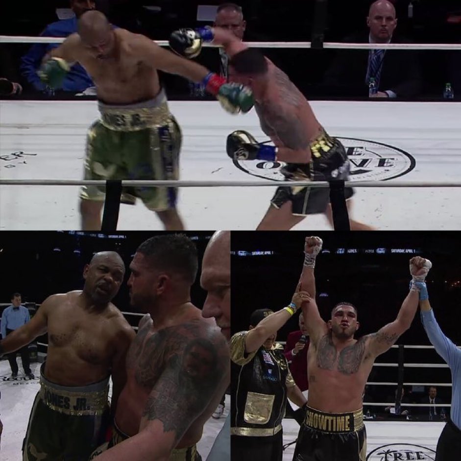 betrcombat's tweet photo. .@Showtimepettis gets the boxing W against the legend Roy Jones Jr 🥊 #Gamebredboxing https://t.co/NdaaAG9Dhv