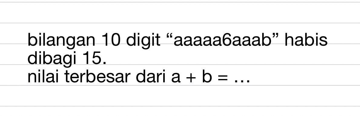 zizuambis's tweet image. materi bilangan habis dibagi keliatan nya mudah banget ga siih? 

tapi gimana kalo soalnya udah di modif kaya gini? susah gaak? 

enggak doong! sini aku ajarin cara nya 😋