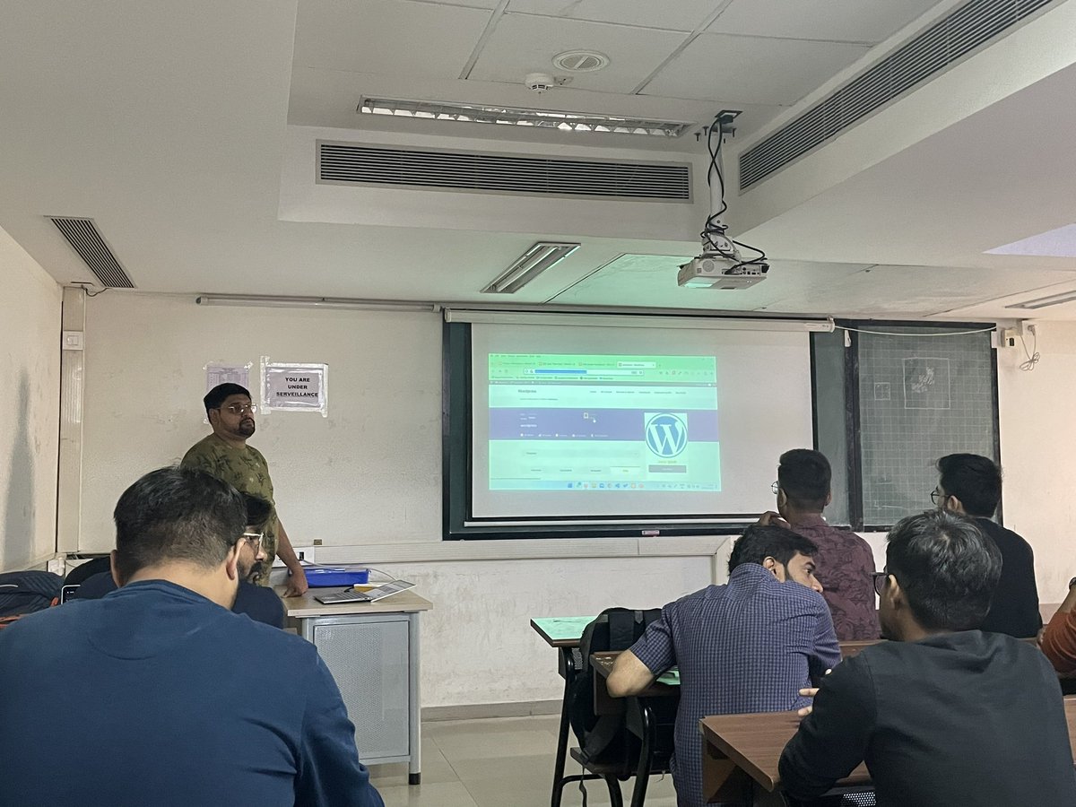 pravin2404's tweet photo. Hello #WordPressers,

Happy Sunday! 

Pratik sharing insights about how to create an e-learning #website like Udemy, Coursera etc., using @WordPress CMS in @wpahmedabad.

#WordPressMeetup #WPAhmedabad #WordPress https://t.co/kq3S31KzE9