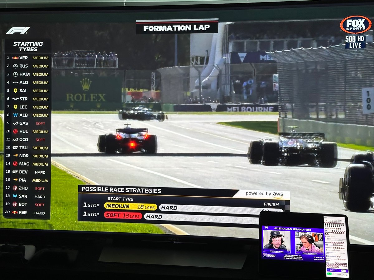 peterruthven's tweet photo. Finally a normal time #F1 race and getting to see @MattP1Tommy in live watch along #p1 https://t.co/0kArJQrsd5
