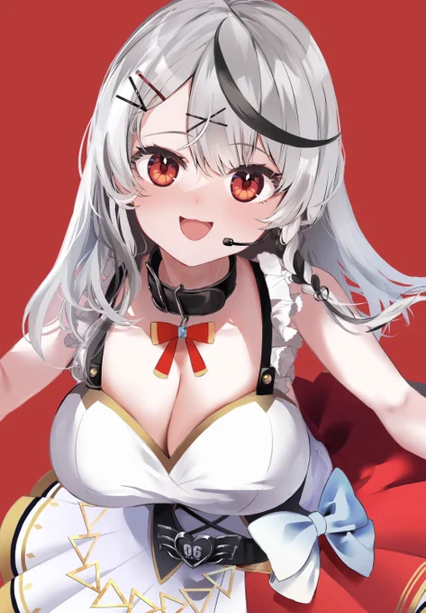 #あなたの推し絵師になれたらいいな赤い色も好きなのでこのクロヱちゃんの絵もお気に入り 