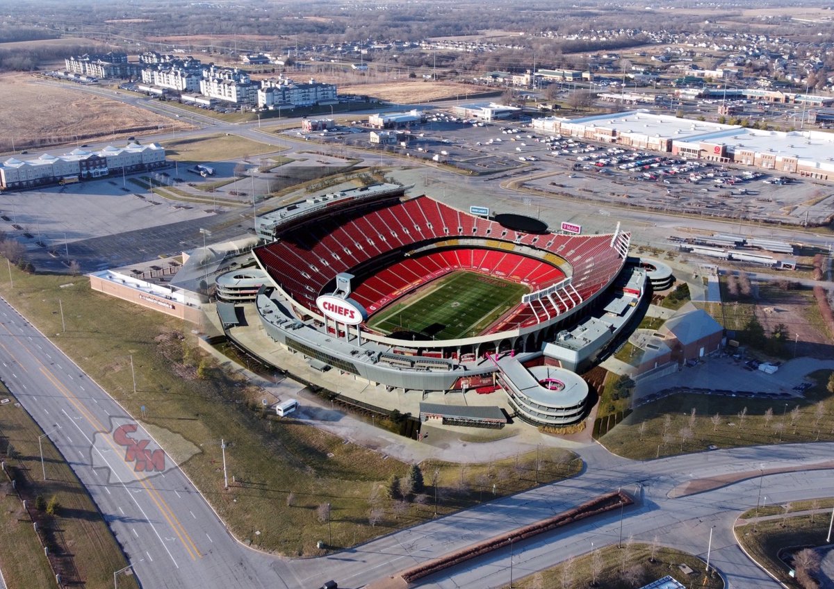 kcchiefsmmz's tweet photo. BREAKING: The Kansas City Chiefs announced Arrowhead Stadium will move to Legends in Kansas in 2029. An artist rendition was released today https://t.co/8FojoG3I8Q
