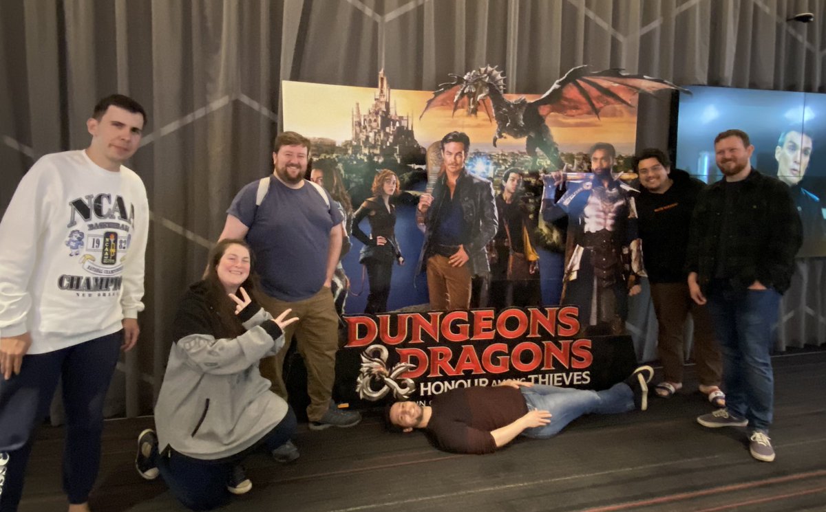 SirGeorgathy's tweet photo. Went and fake geeked out about this awesome movie.

Right @DailyMailAU?

#DungeonandDragons #DnD #DnDMovie https://t.co/J3GM9HjVU8