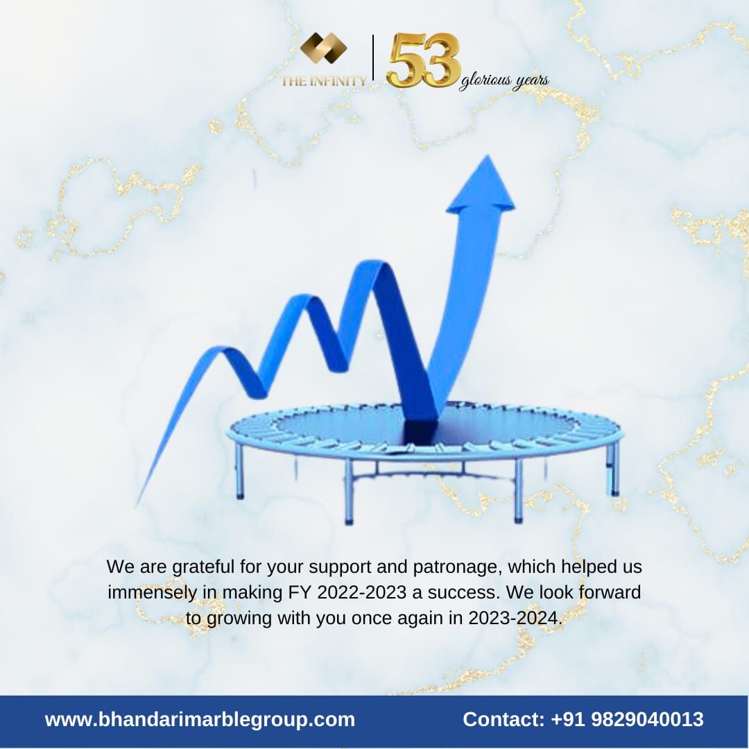 _theinfinity_'s tweet photo. We are grateful for your support and patronage, which helped us immensely in making FY 2022-2023 a success. We look forward to growing with you once again in 2023-2024

#luxuriousmarble #architecture #interiordesign #homedecor #BhandariMarbleGroup #bhandarimarble #bhandari https://t.co/lM58pF8Hfb