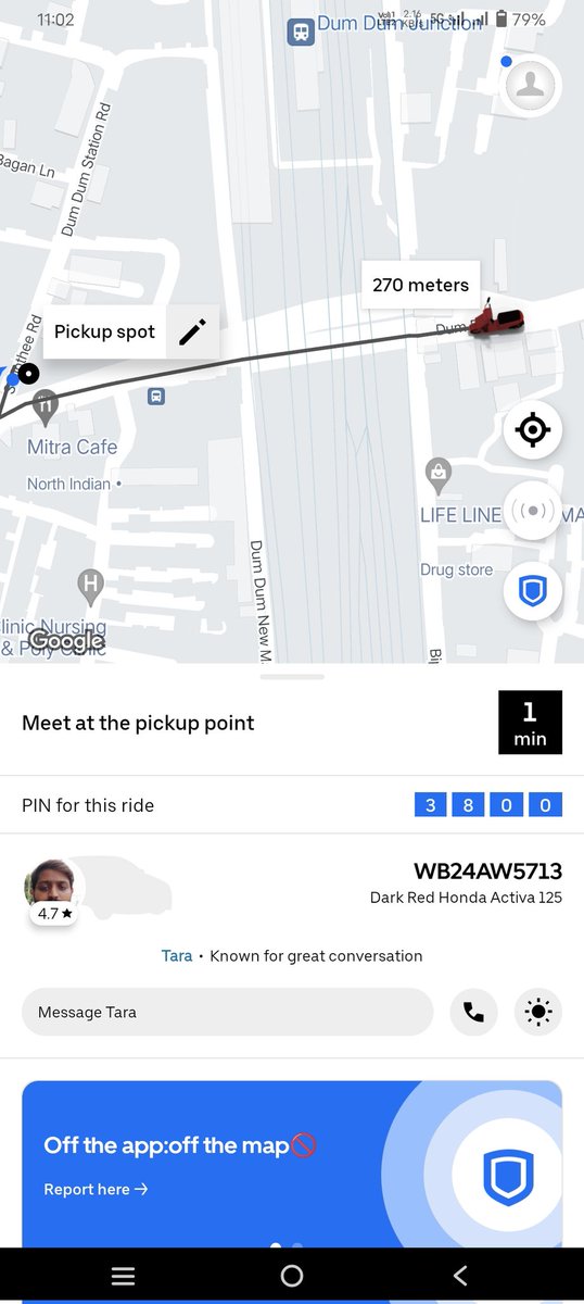 hypnotic_apollo's tweet image. Today booked an Uber bike from Dum Dum Railway Station to Masterda Surya Sen Metro station. Estimated fare shown on the app was 218 rupees. The driver asked for 400 RS. Is this some kind of joke?
@Uber_India @Uber_Kolkata @UberINSupport 
#Uber