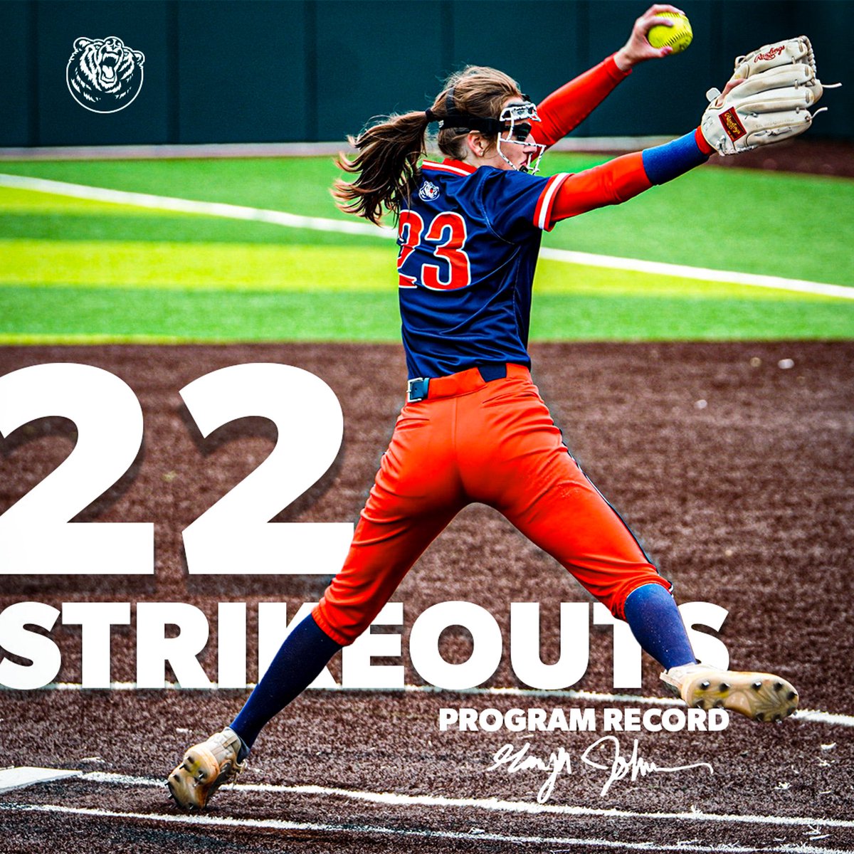 BelmontSoftball's tweet photo. 𝗣𝗥𝗢𝗚𝗥𝗔𝗠 𝗥𝗘𝗖𝗢𝗥𝗗

Johnson posted 22 strikeouts for the program record and now has the most in a single game in Division I this season😎

#ItsBruinTime | @MayaJohnson_SJA https://t.co/IKdE7QmtDt