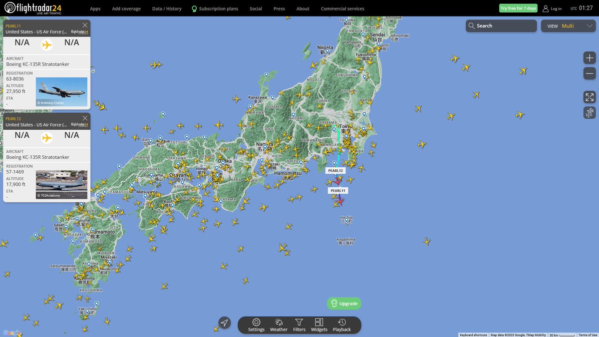 AIYeyENGDdJkjTr's tweet photo. Apr 2, 2023
#Yokota Air Base
#PEARL11 #AE014F USAF KC-135R Stratotanker
#PEARL12 #AE0266 USAF KC-135R Stratotanker https://t.co/C4oJHPWvS4