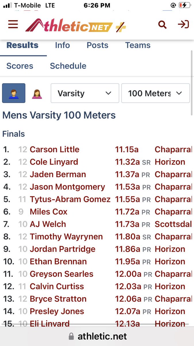 jasonm2023's tweet photo. Track meet 3/29 ⁦@ChaparralTrack⁩. Home meet. 100m &amp; 200m ⁦@AthleticdotNet⁩ ⁦@usatf⁩ ⁦@NCAA⁩ ⁦@PRODROPS⁩ ⁦@frmj1972⁩ @jayman34341 ⁦@MaxPreps⁩ https://t.co/ddv4rbw1wH