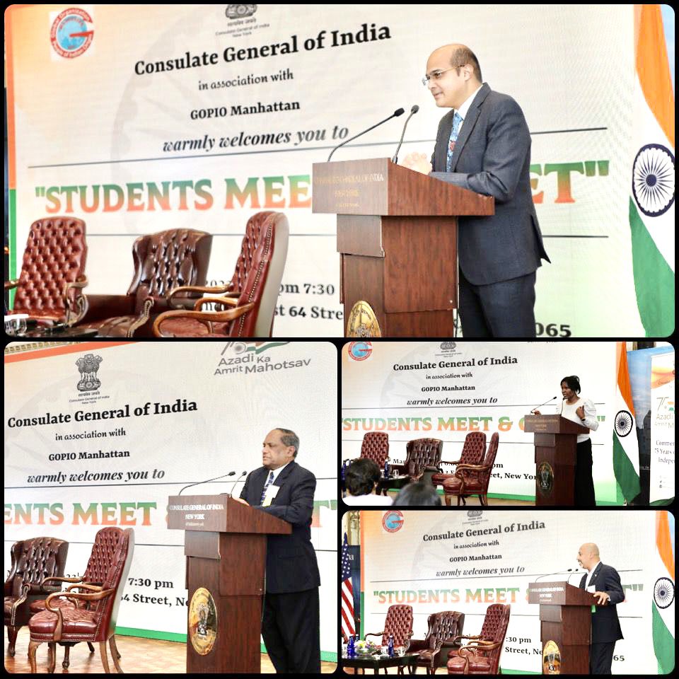 IndiainNewYork's tweet image. Young  minds powering 🇮🇳🇺🇸#KnowledgePartnership

@IndiainNewYork wid GOPIO
hosted 🇮🇳students from over 10 Universities for a meet &amp;amp; greet session. Insightful discussion wid @s_jagabathula @akshattewary @AtmaGlobalMedia @ztiinc 

Inspiring talk by @ProfBernadineW on #MentalHealth