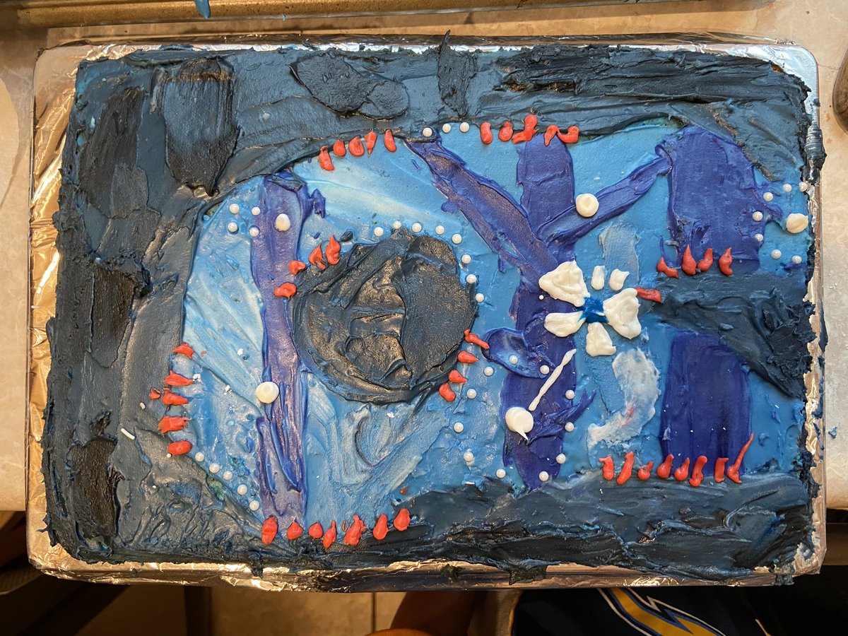 aaronmkerr's tweet photo. @smgstudio my oldest boy turns 9 today and absolutely loves Sp!ng. My 11-year-old daughter made this cake for him. https://t.co/EsKsee4mdK