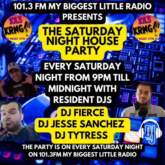 DJFierceNV's tweet photo. NEW MIX TONIGHT! Join us 9PM @DJFierceNV 😎 then @djjessesanchez at 10PM, &amp; @DTytress @11PM on 101.3 FM 📻 https://t.co/J6BQOupGog, download our APP, on iHeartRadio, TuneIn, or Alexa/Google devices! #SNHP #BIGGESTLITTLERADIO https://t.co/9ve7ulWp5Q