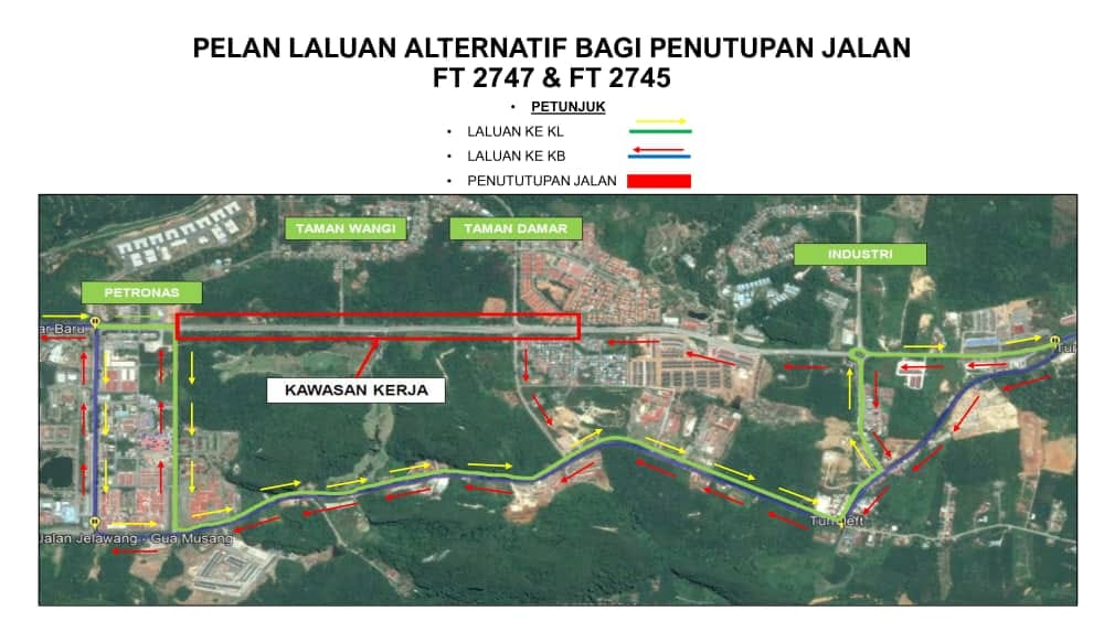 NOTIS HEBAHAN PENUTUPAN SEMENTARA JALAN

Makluman Penutupan Sementara Jalan oleh Pasukan Projek JKR CSR bagi tujuan memberi laluan kepada kerja-kerja pemasangan cerucuk jambatan (Boring Work) bagi Projek Central Spine Road Pakej 3B &amp; 3C.

[Sumber: Facebook JKR Gua Musang]