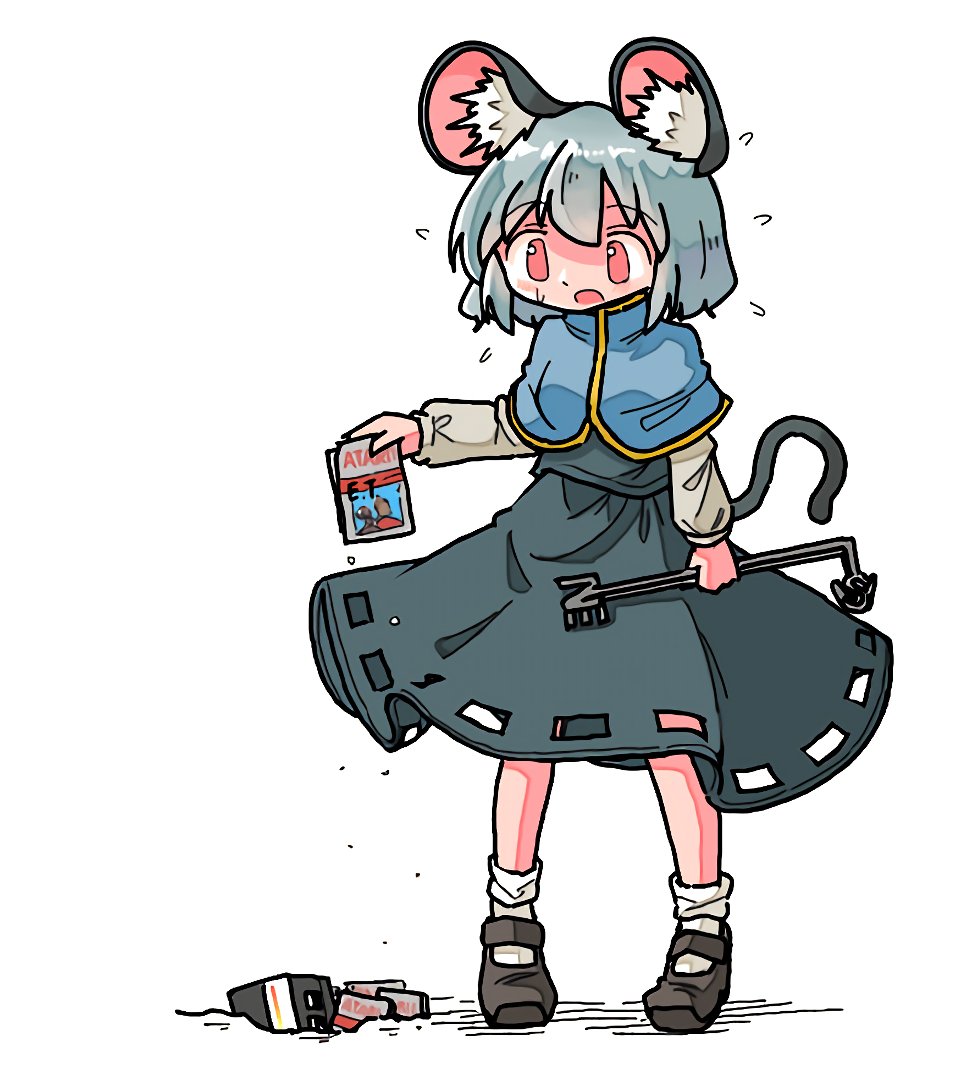 nazrin animal ears 1girl mouse ears tail mouse tail blue capelet solo  illustration images