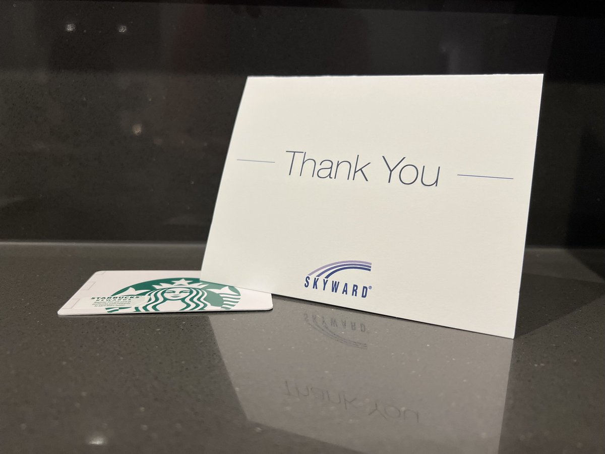 Thank you, <a href="/Skyward_Inc/">Skyward</a>