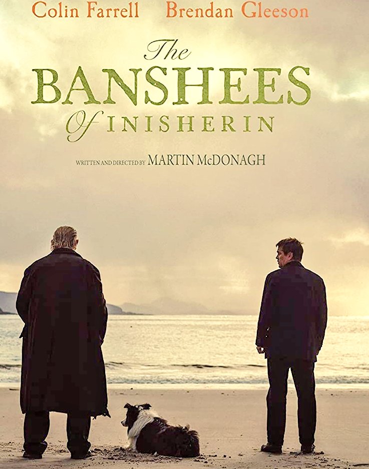 «بنشی»در افسانه ایرلندی‌،زن عجوزه ای است که خبرآور مرگ و ویرانی است.فیلم #TheBansheesofInisherin در جزیره خیالی«اینیشیرین»داستان'طنز_سیاه'مرد نوازنده ای است که می خواهد به دوستی خود با«پاتریک»مردشیرین عقل #colinfarrell جزیره پایان دهد و مجبور به تهدید و بریدن انگشتان دستش می شود.