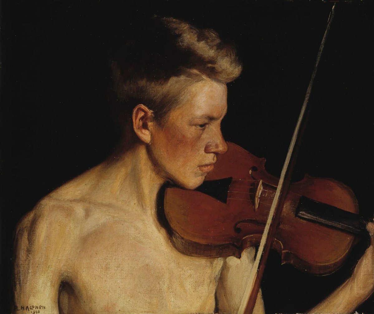 Pekka Halonen, The Violinist, 1900 #finngallery #europeana kokoelmat.fng.fi/app?si=A+III+2…