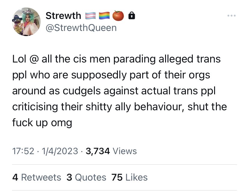 ham 🪴 on Twitter "Labelling trans people you disagree with as “alleged