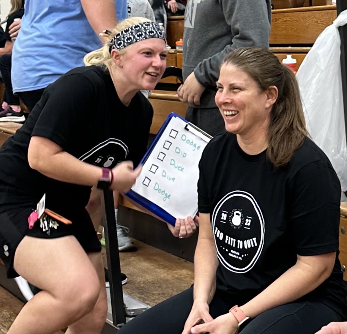 MrsMohl_HPE's tweet photo. Team “Too FITT to Quit” (HPE department & Mr. Snyder) representing at our #dodgeballforlife tournament, raising money for those in our GMSD community battling cancer 💪🏻 #noonefightsalone #checkoutthatform #solidcoaching @LHPE16 @MrCarley_HPE @Mrs_Burdan https://t.co/3uh68XJynT