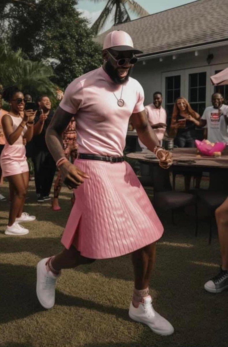 lebron james wearing pink