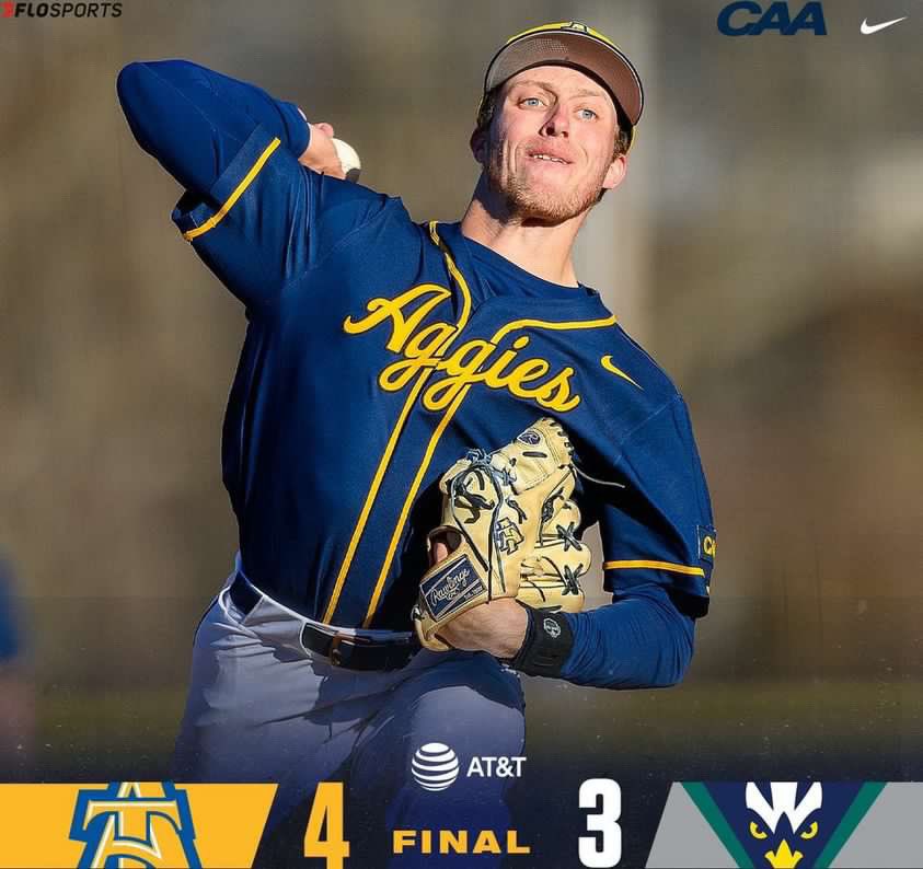 That’s an Aggie Dub to even the series!   Big bounce back! Pitching was Dominant today!  Not here for 1.  <a href="/NCATAGGIES/">N.C. A&T Athletics</a> <a href="/ncatsuaggies/">North Carolina A&T</a> <a href="/CAASports/">Coastal Athletic Association</a> #AggiePride