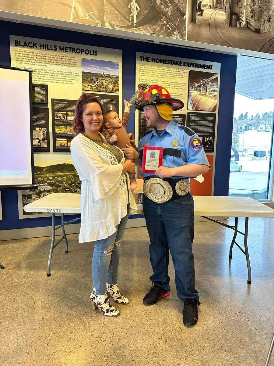 BallerT78's tweet photo. WOW.

What a night.

At our annual Lead Volunteer Fire Department Banquet I was awarded Fire Fighter of the year and promoted to Captain.

A surprise to me, but I thankful for the support of my peers and my chief and I am very excited for this opportunity.

#BlizzardWizard https://t.co/PSqZz2yIFH