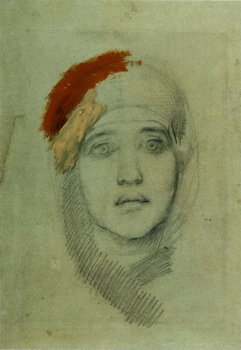 vrubelmikhail's tweet photo. Woman's Head (Emily L. Prahova), 1884 #vrubel #mikhailvrubel https://t.co/IXsB5wklEI https://t.co/RIJz7URfM7
