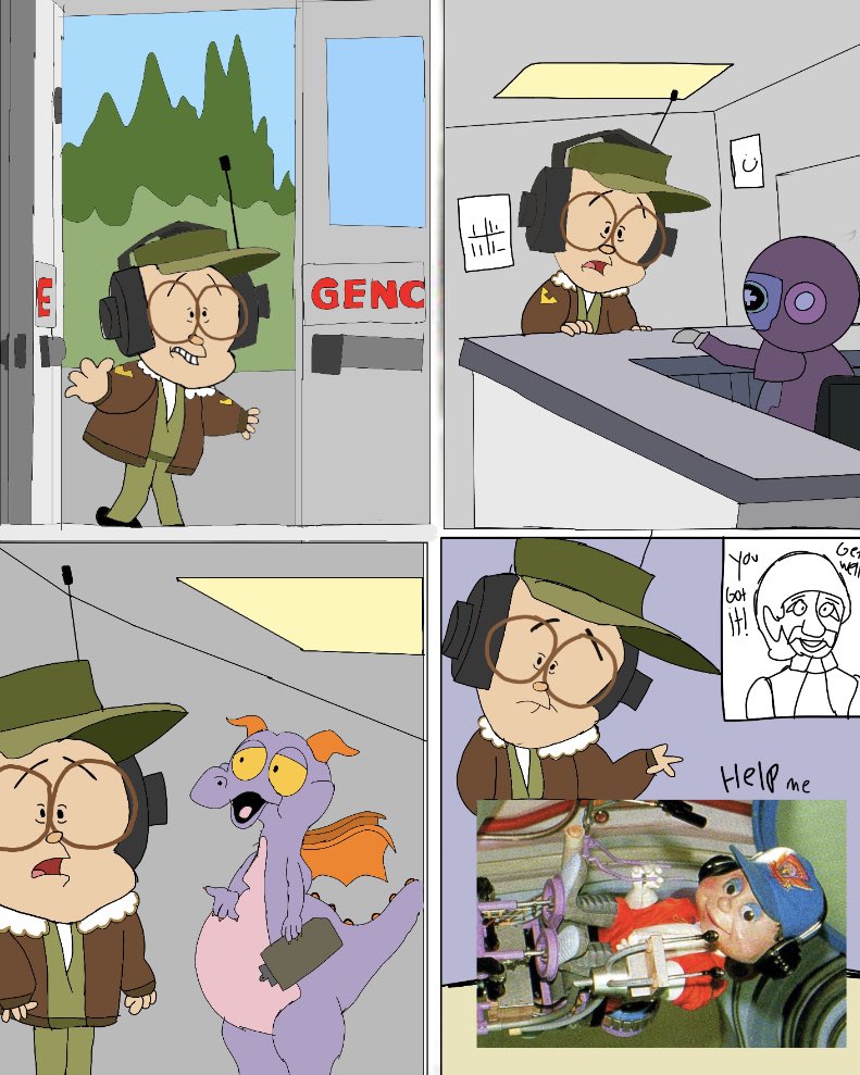 NoWhureman's tweet photo. Just a normal thing… #figment #buzzy #communicore #journeyintoimagination #craniumcommand #beatles #loss #meme https://t.co/w5HXJ0CHGI