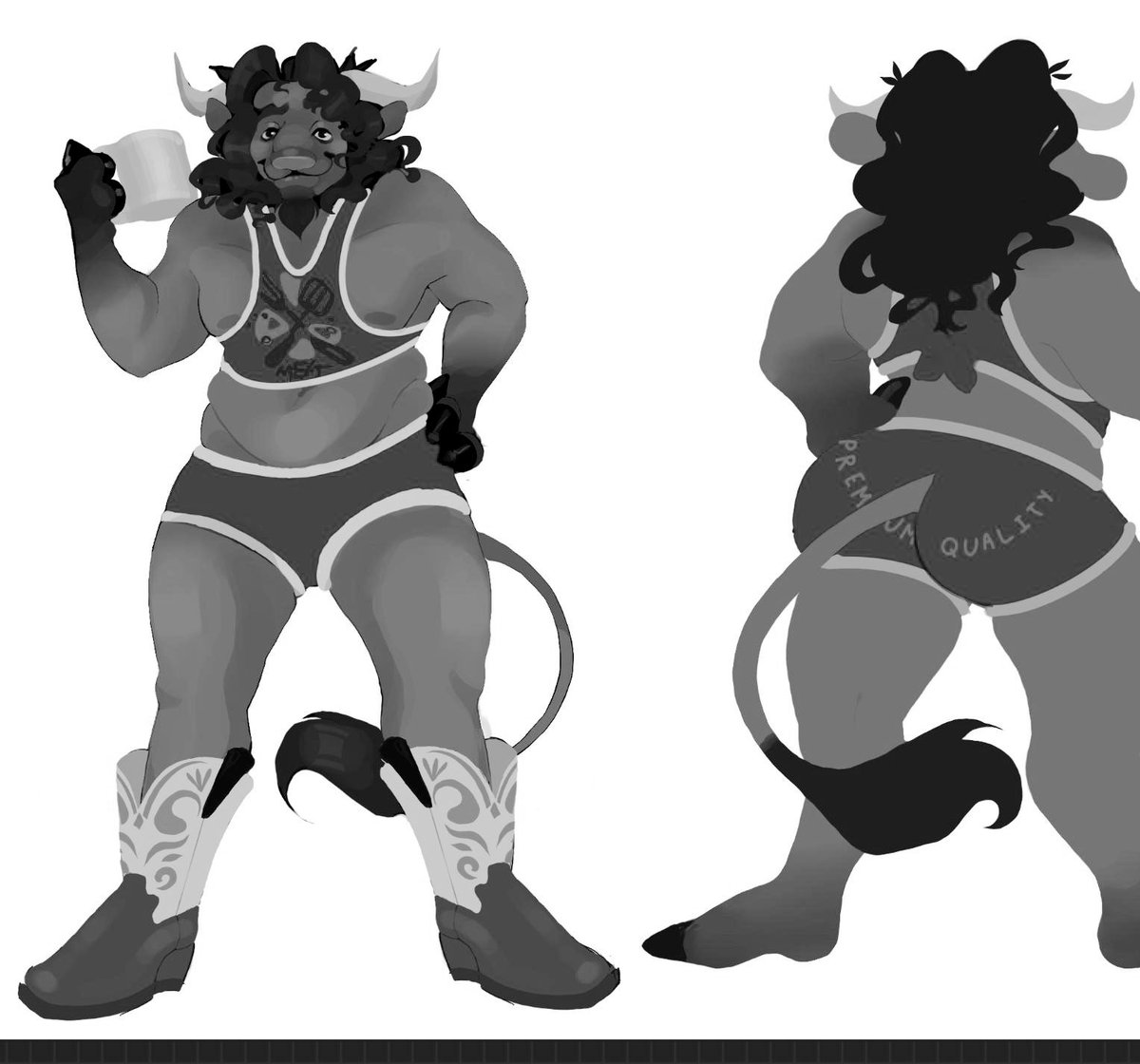 Stop in today, we have plenty of friendly horns ready to serve you! ’ ’

[ Edison ] 

• Twenty-Three year old Bison. 

• Homosexual. 

• Trans muse, female to male.

• Edison is a server at Steers, the family owned Steakhouse his family created back in the 1950s. 

[+]