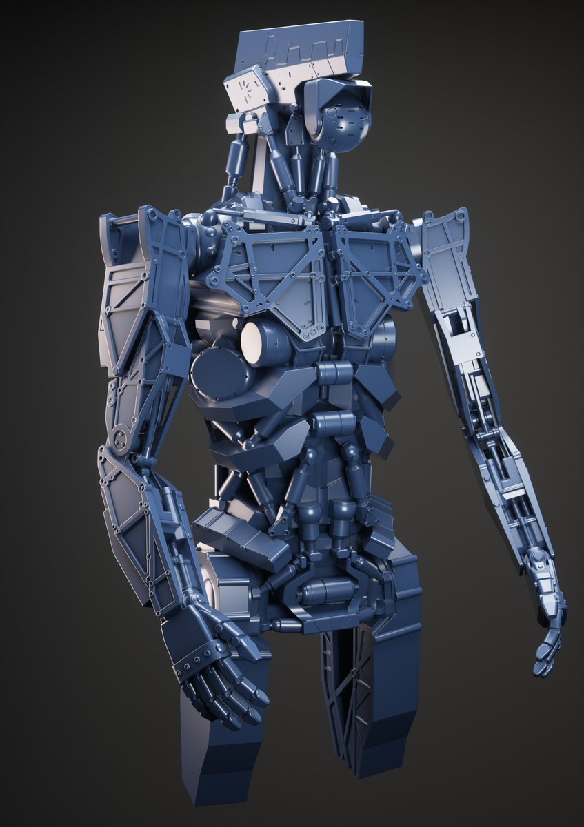 SonKim256's tweet photo. Working my way through the arms. #Plasticity3d #Blender3d #octanerender #elysium #swatbot https://t.co/Y4YTCbKDtc