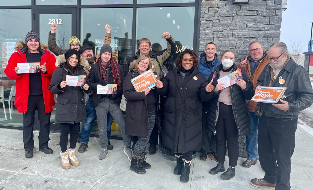 RachelNotley's tweet photo. It ALSO feels like a really good day to talk about the incredible Rhiannon Hoyle, our Alberta NDP candidate in Edmonton-South. 🧵 @RhiHoyleYEG https://t.co/krHqWbocI2