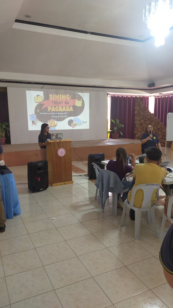 AdrieJavines's tweet photo. Gng. Gina Altares and Bb. Thomgie Tila para sa pagtalakay ng Sining at Pagbasa: Tulay sa Pagbasa 
#TuloyEskwelaProject #TEPMindoro https://t.co/rGixMdYDwx