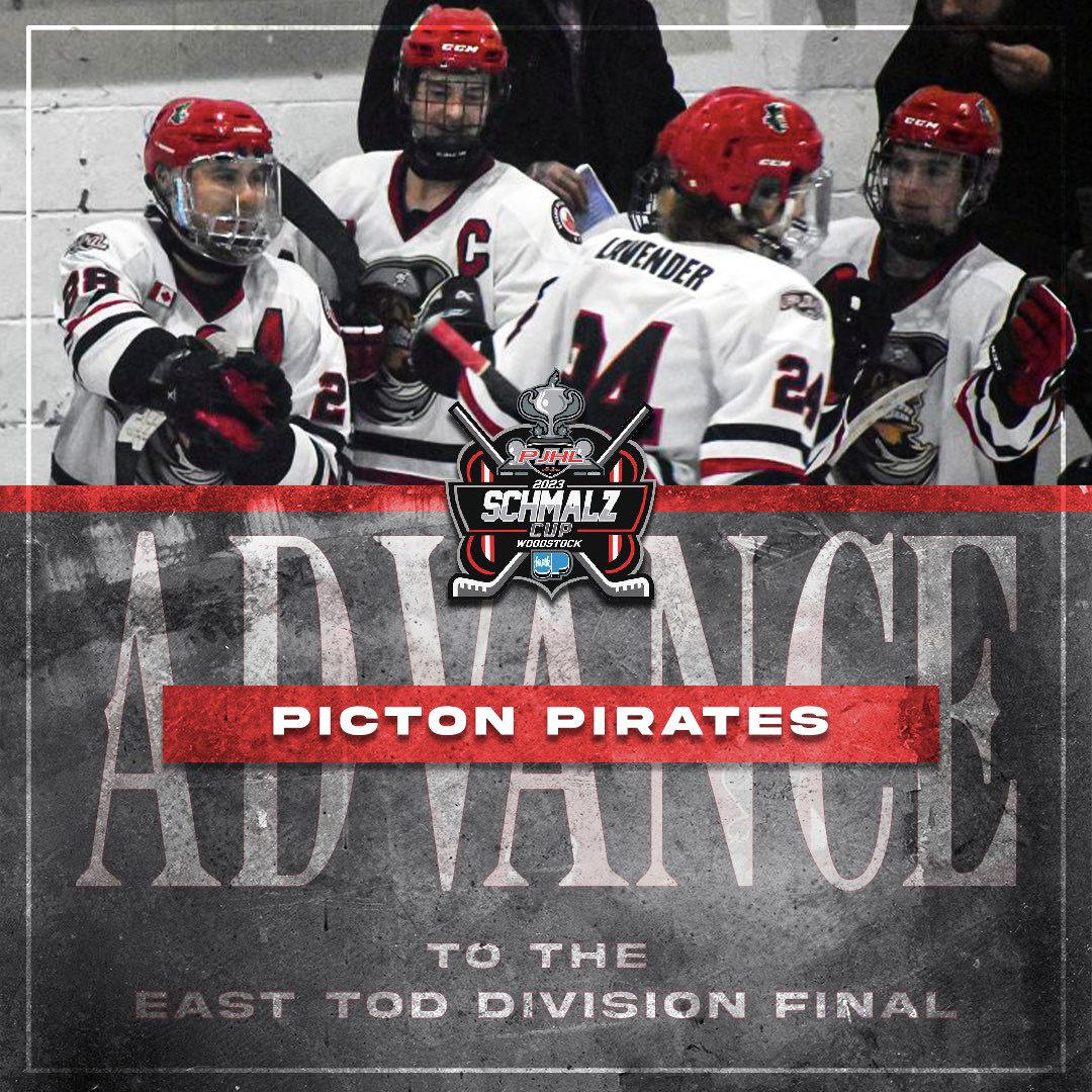 PictonPirates's tweet photo. Thanks to goals from County kids @IanHarr09362971 &amp; @NickKirby_12, and a 31 save performance from @BradySpry33, our ticket to the @PJHL_Tod final is booked. We’ll face off against @PHPanthersPJHL for Tod superiority, with the schedule TBA! What a great crowd tonight! https://t.co/IE8cwf3pb9
