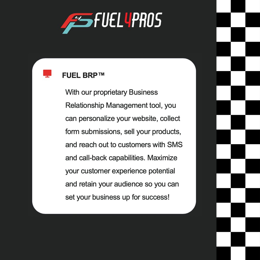 Fuel4Pros's tweet image. F.U.E.L. is our Follow Up Every Lead nurturing system that will help you stay top of mind with shoppers by sending highly effective text message and email campaigns.

 #salesplatform #leadgeneration #leadgen #businessmanagement #sales