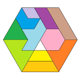 If the white triangle is 1, what other numbers do you see? What if the white triangle was 1/2? Or 1/3? This colourful image comes from @Simon_Gregg. Check out more from the collection at: bit.ly/3e3vrr1 #MTCoz #MTBoS #iteachmath