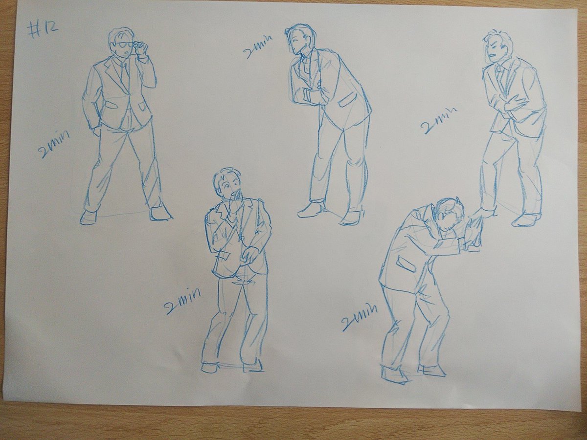 #さとまこクロッキー
#今日のクロッキー

＃11&amp;12
11は下からの広角ばかりでハードだった！でも前回よりは描けたかも。 https://t.co/4UwVJqyGWt