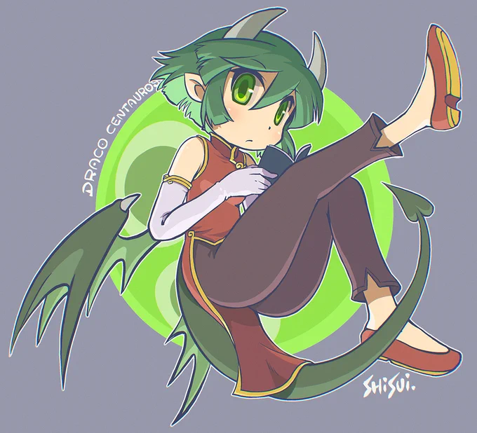 今日のお絵描きはドラコさん。#ぷよぷよ 