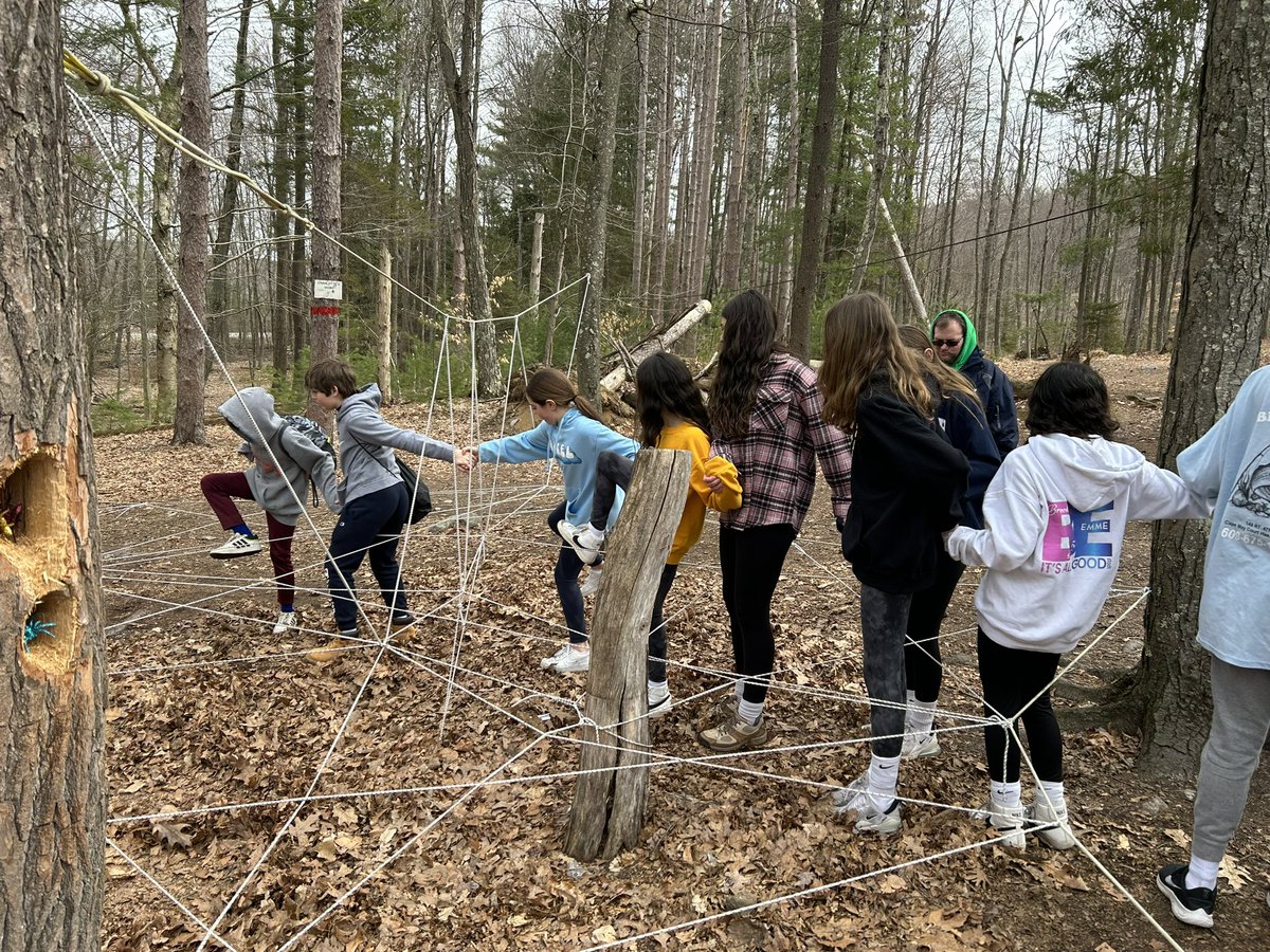 MsDobbs's tweet photo. 7th graders take on the YMCA camp adventures! 🏕️ https://t.co/0ckEPPgjKt
