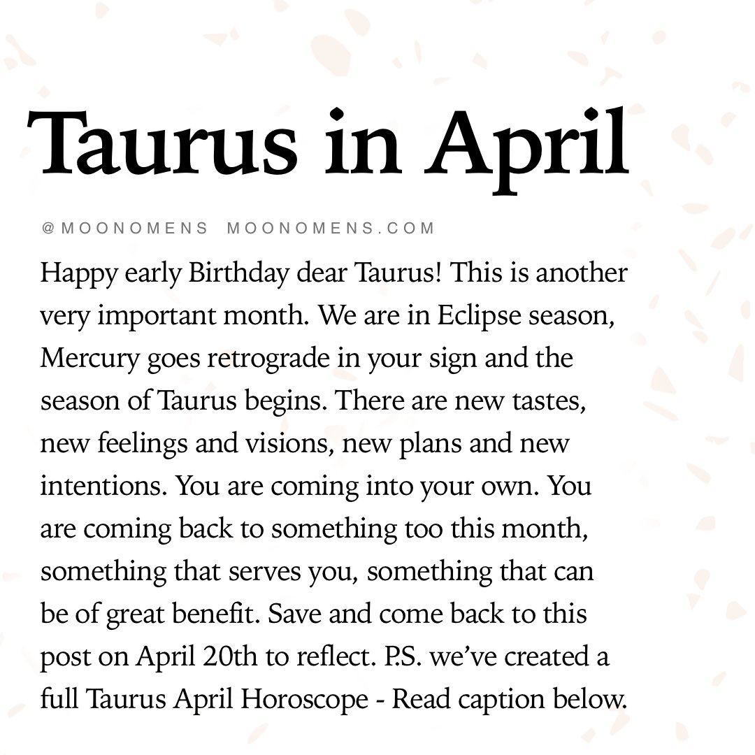 TaurusWorld_'s tweet photo. #Taurus in April https://t.co/sjIOnwykj5