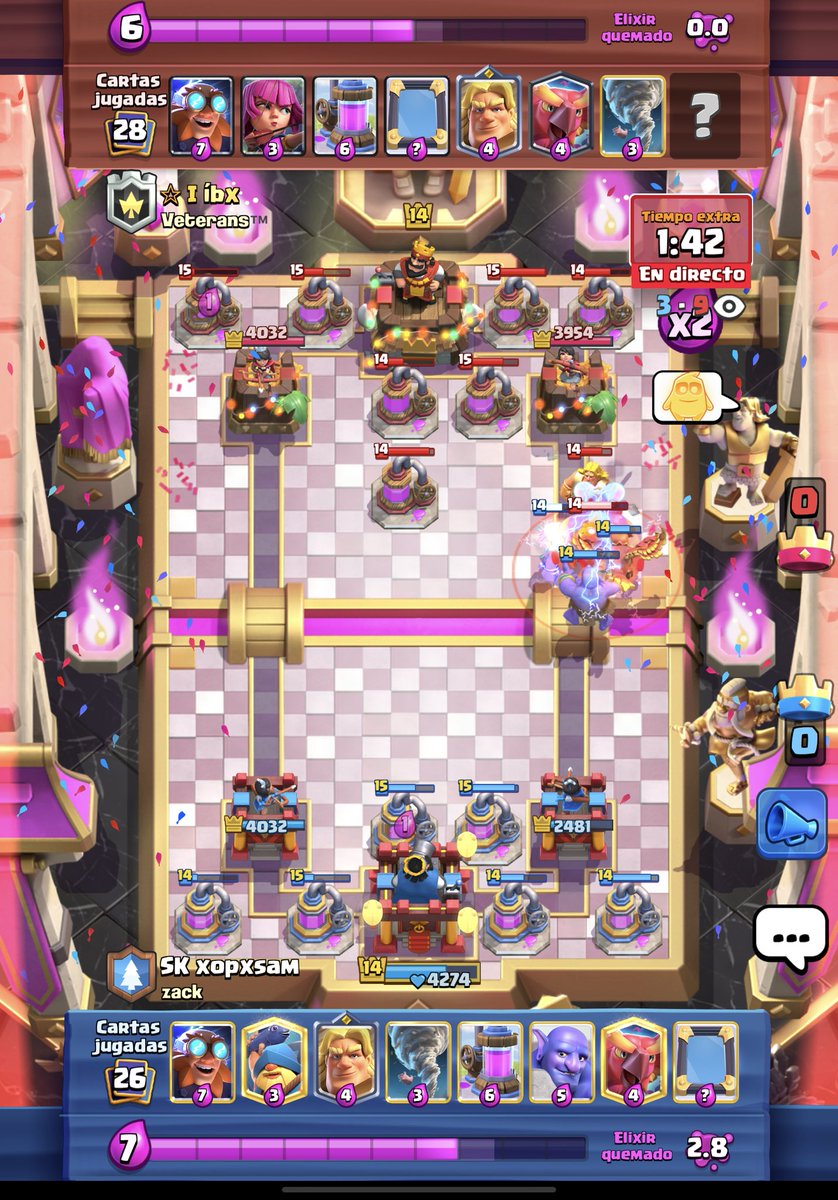 Rockstar_YT's tweet photo. Esto si es Clash Royale champagne y no mamadas. Partidas del top 100 del mundo. https://t.co/abHYGcKoBr