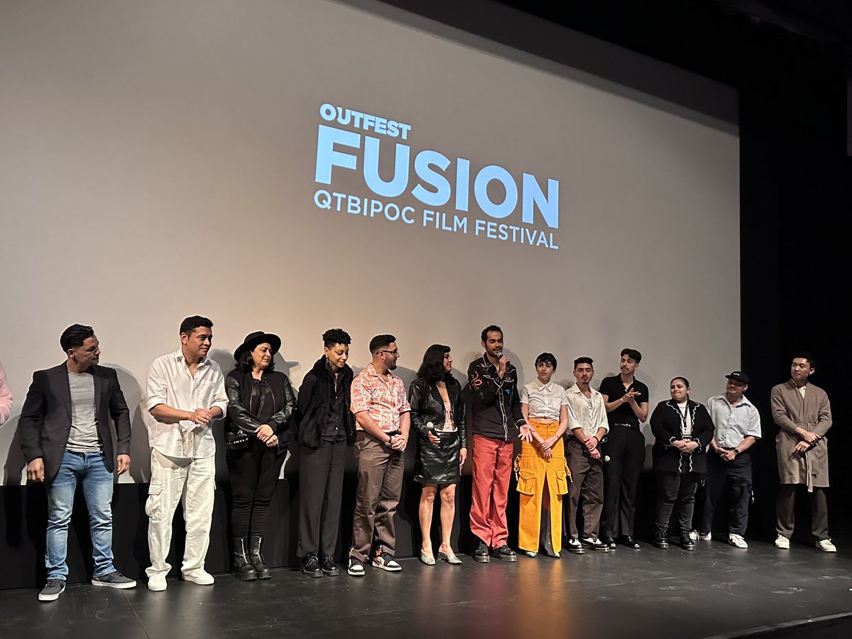 DigitalLA's tweet image. What would you change to make filmmaking your utopia?

- Films with LGBTQ leads would be just films, not pigeonholed as 'LGBTQ film'

- Writing, casting, crews need to be inclusive 

- Money and resources 

- Outfest Fusion is pretty darn close!

@outfest #OutfestFusion