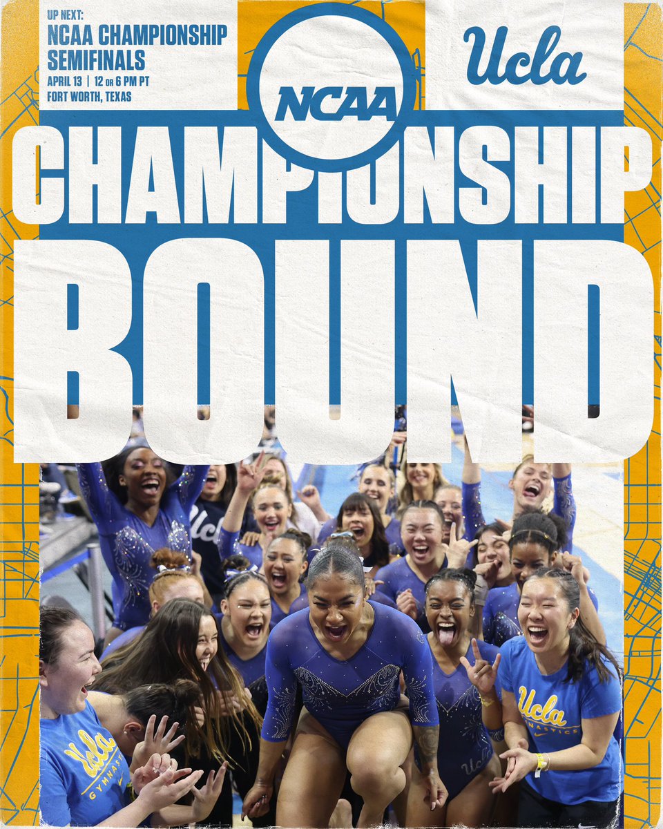 uclagymnastics's tweet image. Fort Worth, here we come!