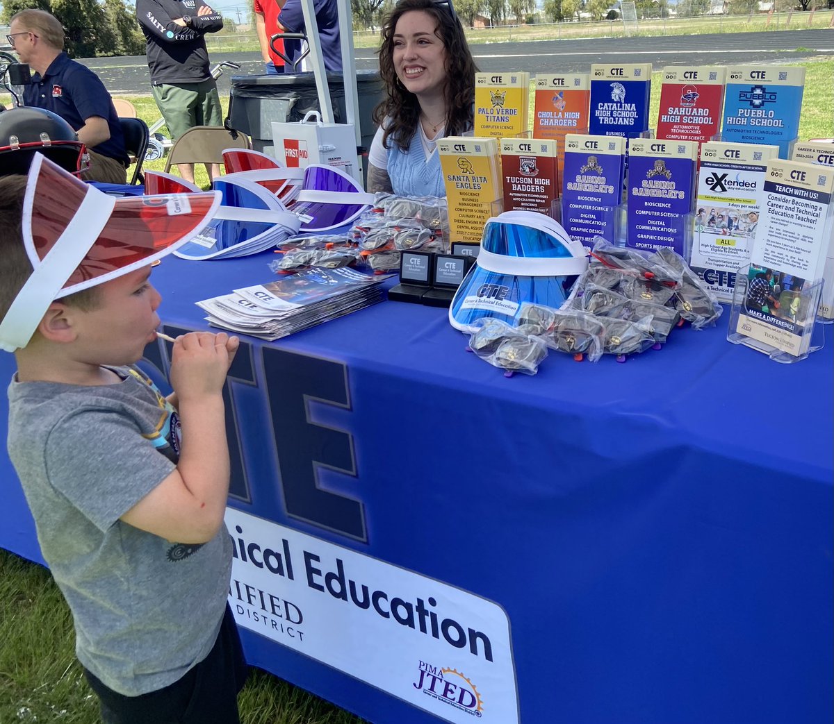 Today was a beautiful day to brag about our premiere programs at the <a href="/tucsonunified/">Tucson Unified</a> School Choice Festival! A special thanks to our hardworking faculty and staff who worked on a Saturday to help get out our message!  <a href="/TUSDSupt/">Dr. Gabriel Trujillo</a> <a href="/PimaJTED/">Pima JTED</a> <a href="/tucsonunified/">Tucson Unified</a> <a href="/PimaSchoolSup/">Pima County School Superintendent's Office</a> <a href="/acteaz/">ACTEAZ</a>