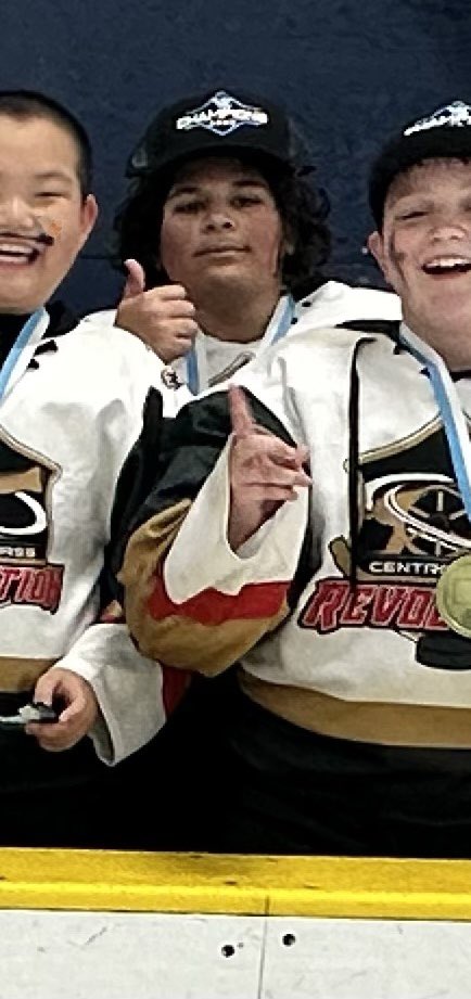 cmarzilli's tweet photo. So proud of Matteo and all the CM Revs on their Valleys Hockey League Championship 🏆🥇
He gave his old his Championship hat. The Medal and post game ice cream was all him! https://t.co/8fWQBdUiJh